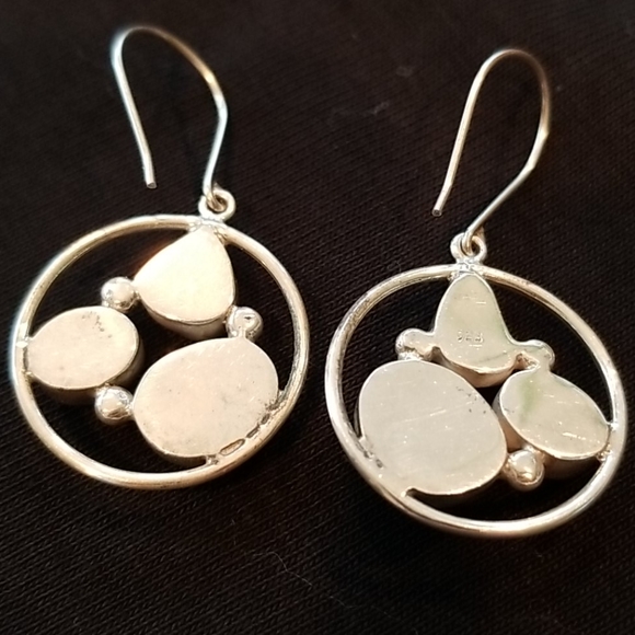 Peridot sterling silver earrings - Picture 2 of 4